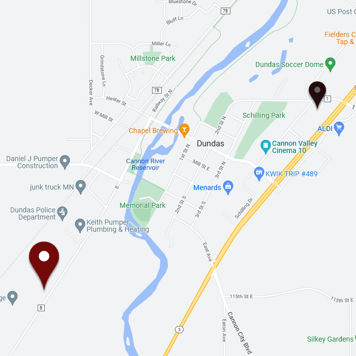 Located at 612 Railway St S, Self Storage Dundas has a self storage facility located to service the self storage unit rental needs of the southern Dundas, MN area and all surrounding areas.